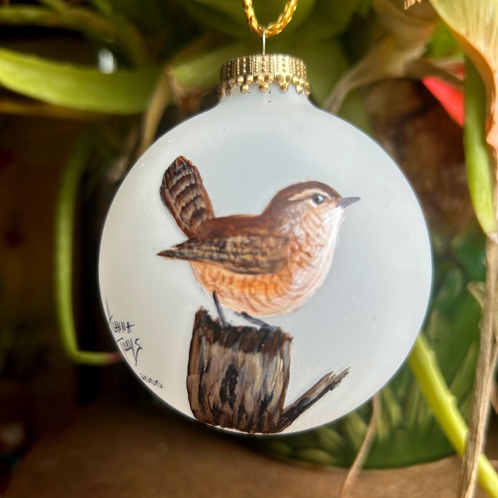 Glass Bird Ornament